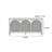 Rattan Weave Arch Five Legged Buffet Table