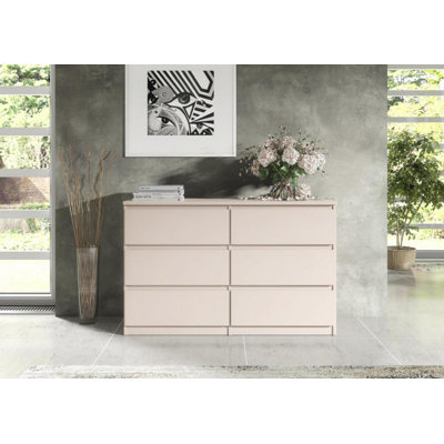 138cm W 6 - Drawer Chest of Drawers