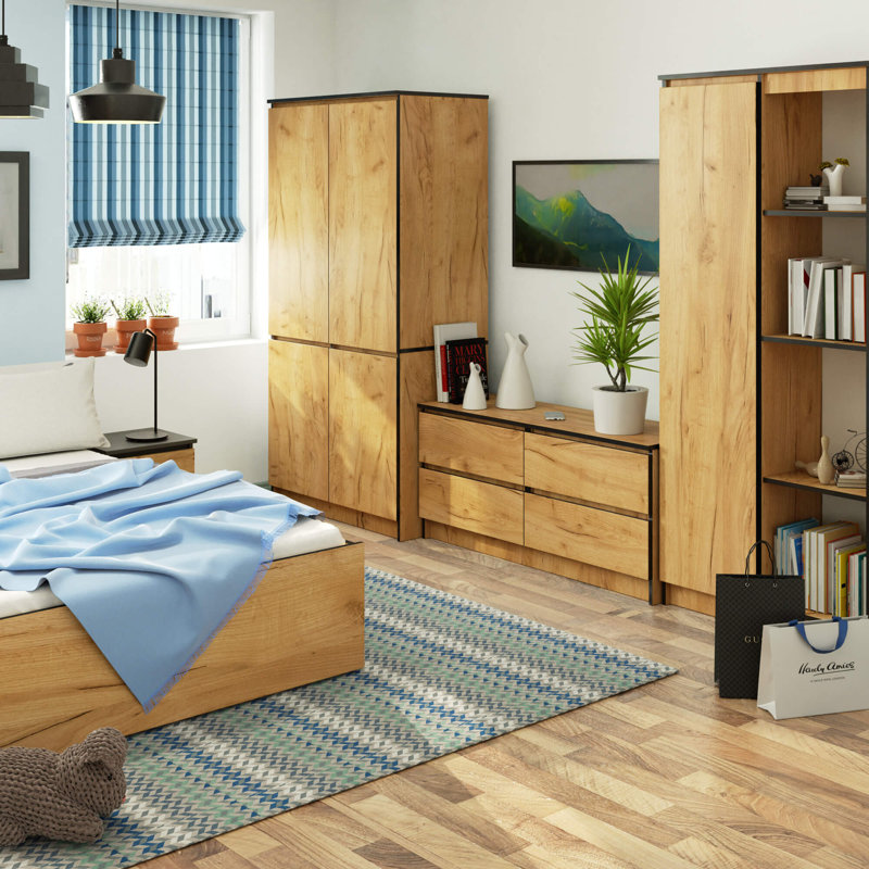 Sintia 4 Door Manufactured Wood Wardrobe
