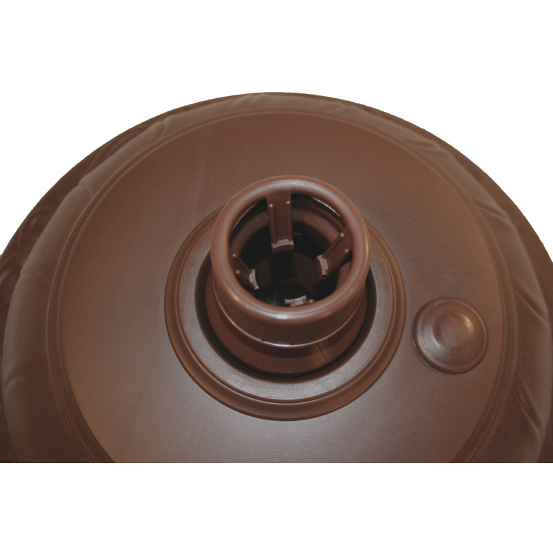 Elegance Cappuccino Polymer Outdoor Umbrella Stand Base