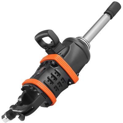 1 Inch Air Impact Wrench, Up To 5175 Ft-Lbs Beast Reverse Torque Output Pneumatic Impact Gun W/ 8 Inch Extended Anvil For Repairs And Maintenance Of Heavy Duty Machinery / Semi-Truck / Bus