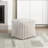 Square Pouf Plush Corduroy Fabric Upholstery Modern Ottoman, Footstool-150969561
