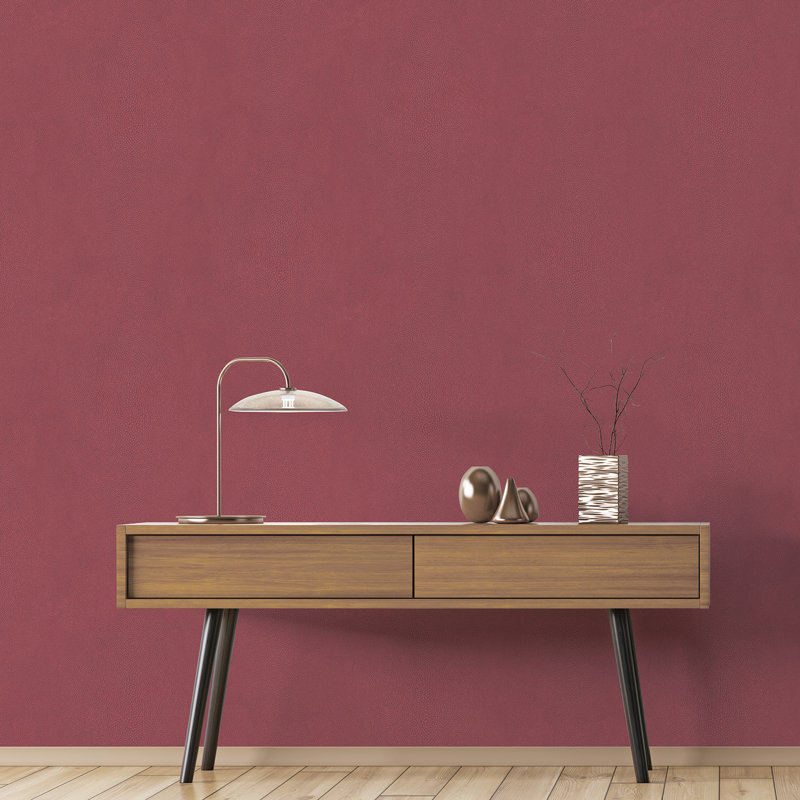10m x 53cm Matte Wallpaper Roll, Burgundy