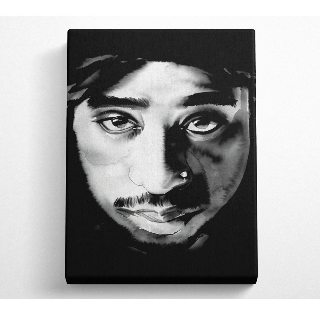 Tupac Face - Leinwanddrucke auf Leinwand