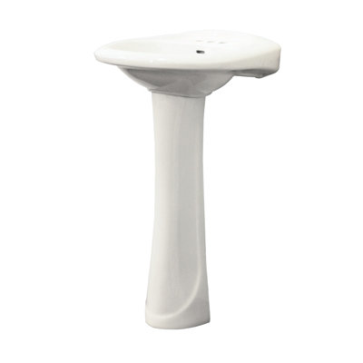 Transolid Madison 18.3 " Vitreous China Oval Bathroom Sink and Overflow Hole