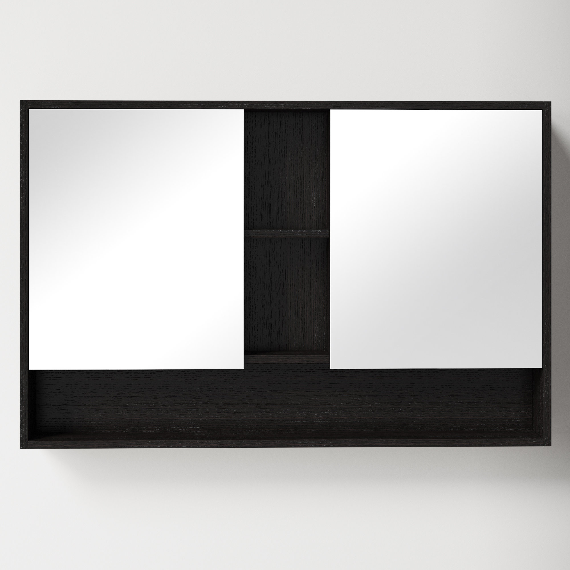 Maisie Surface Double Medicine Cabinet, Black