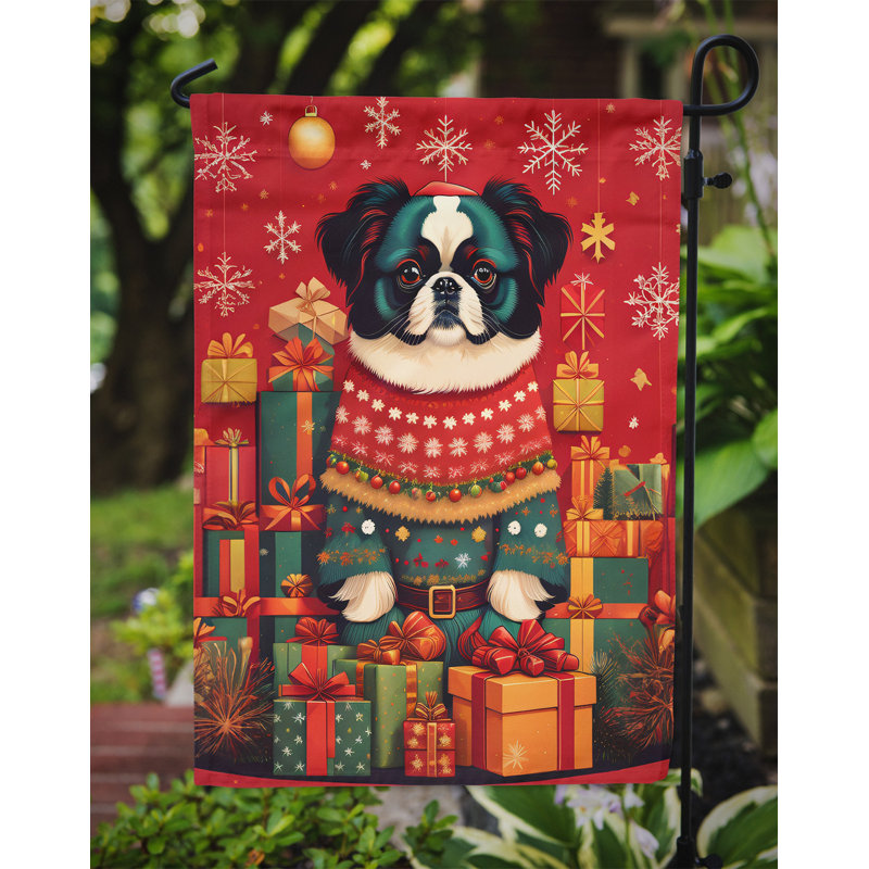 Double Sided 15.5'' H x 11.25'' W Polyester Christmas Garden Flag