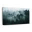 «Misty Fir Forest», reproduction sur toile-1201373646
