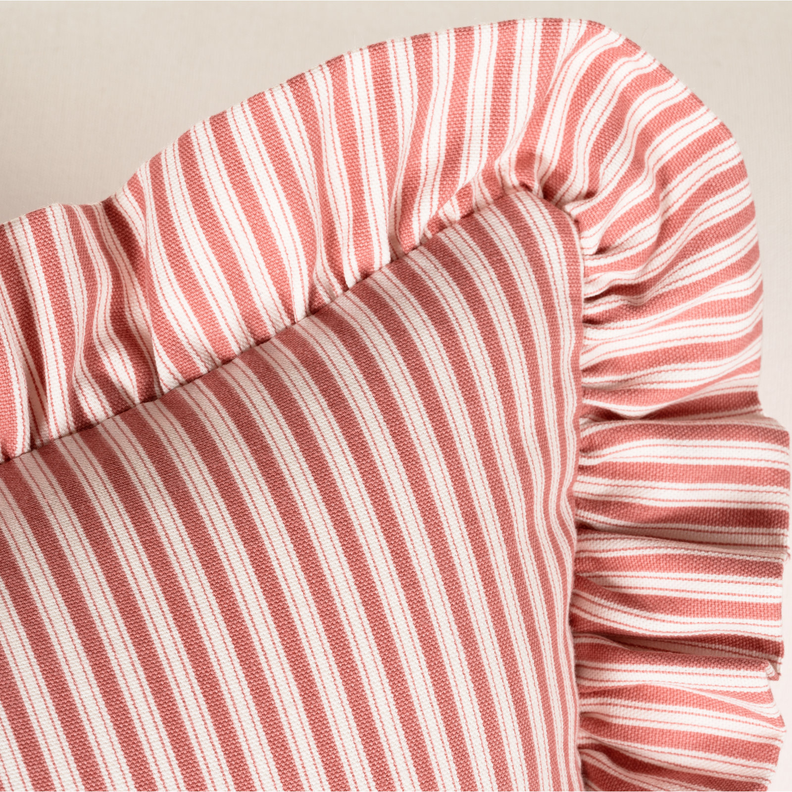 20" x 20" Cotton Throw Pillow, Polyester, Red