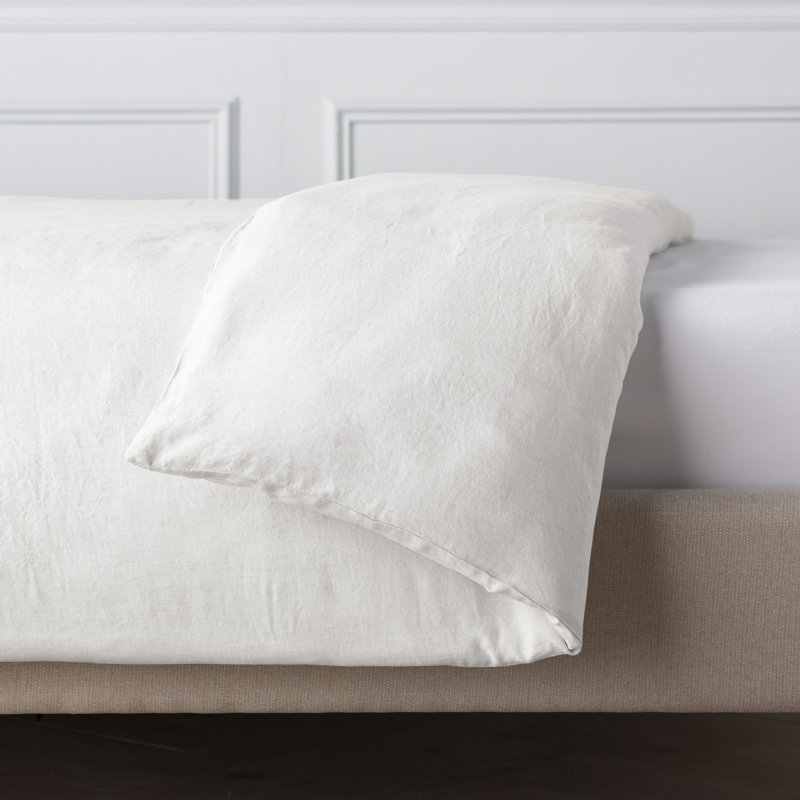 Lush Linen Duvet Cover, King Duvet Cover, Ivory