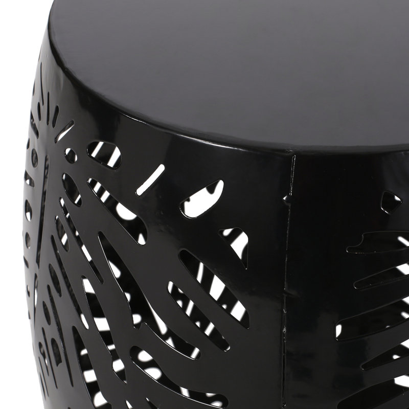 Table de bout en métal - Grand, Noir