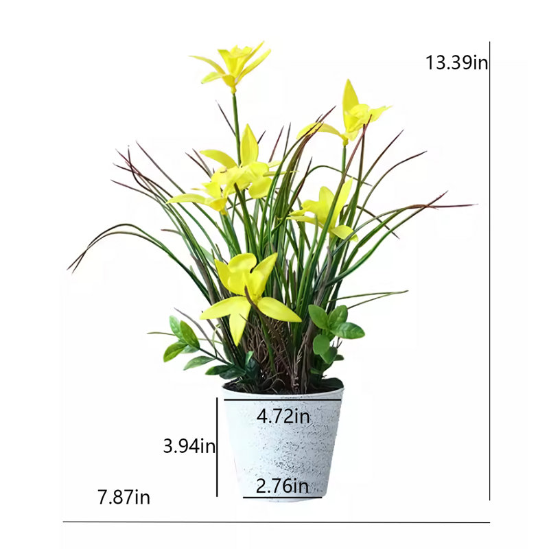 Sapin artificiel 13,39 po, Jaune