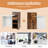 Front Reception Counter Desk Checkout Office Desk With Open Shelf & Lockable Drawer-1171221987