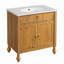 Meuble-lavabo de salle de bain avec lavabo en résine
