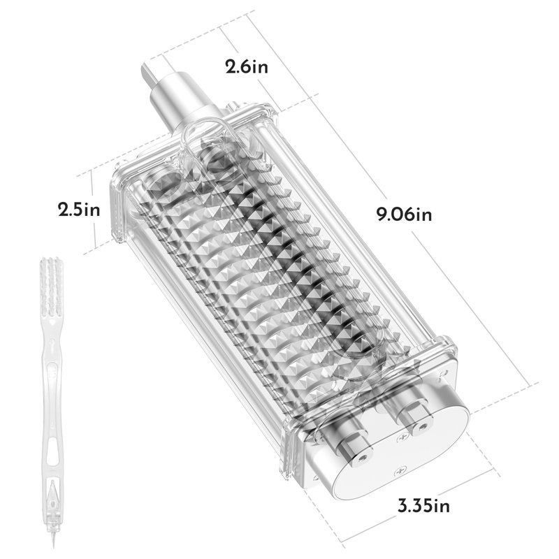 Gvode Meat Tenderizer Attachment, Compatible with KitchenAid®, Stainless Steel, Easy Tenderizing