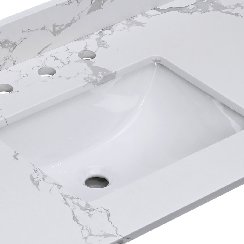 Lavabo de lavabo en céramique Pure White