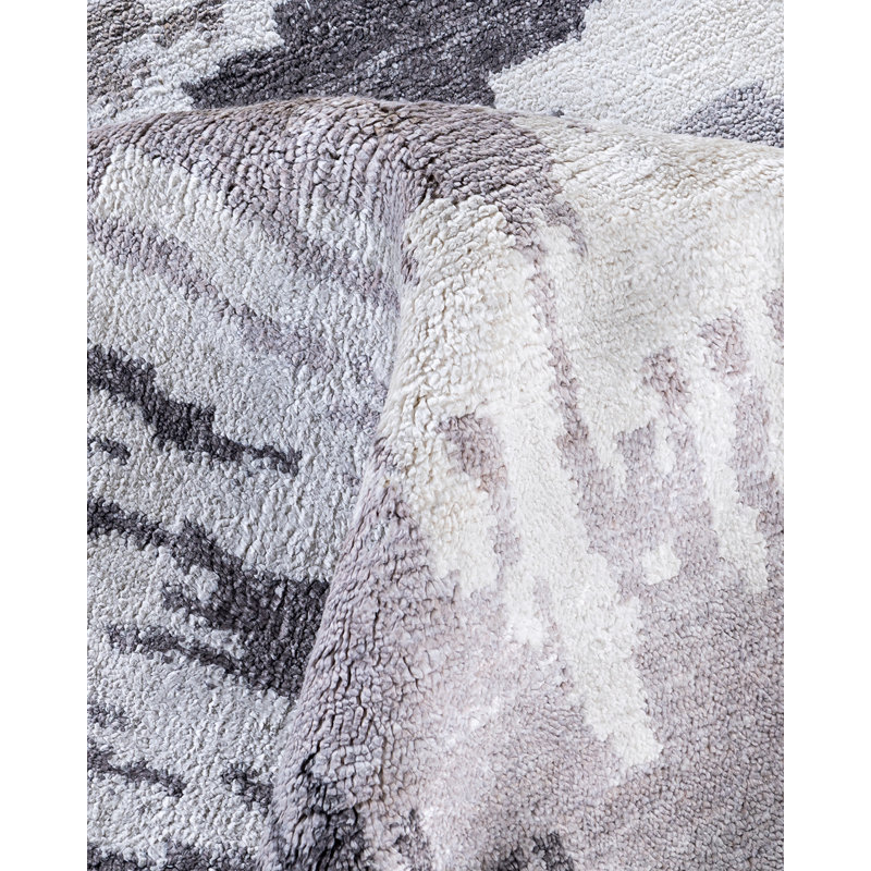 Overdyed One-of-a-Kind Rectangle 9'1" X 12' Hand Knotted Area Rug