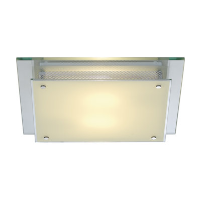 Bündige Deckenleuchte 39 cm aus Glas