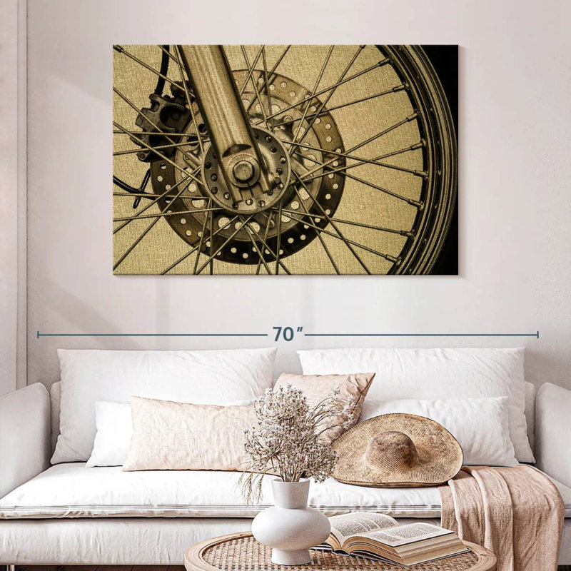 Roue de moto Mehar, H 32 po x l 48 po