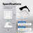 165 CFM Ceiling Bathroom Exhaust Fan with 6500K LED Light, Cool White Light