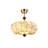 17.72" Retro Brown Glass Flush Mount Lighting