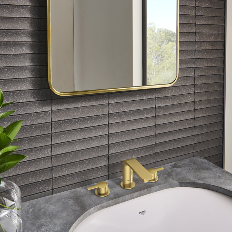 Lineare™ Widespread Bathroom Faucet with Drain Assembly, Hard Graphite