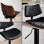 Ensemble de 2 tabourets de bar pivotants réglables Mid-Century-1692848524