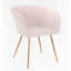 Chaise de salle à manger en velours