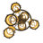 Fluery 6 - Light Dimmable Cylinder Chandelier