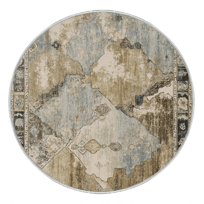 Woven Heirloom Rug, Round 4'