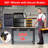 60"x22" Adjustable Rolling Workbench, Heavy Duty Work Bench with Power Outlets, Lights, Storage Drawer