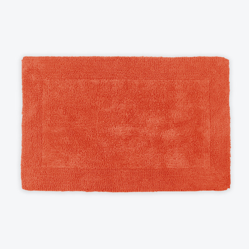 Ruthann Cotton Reversible Bath Mat, Terracotta