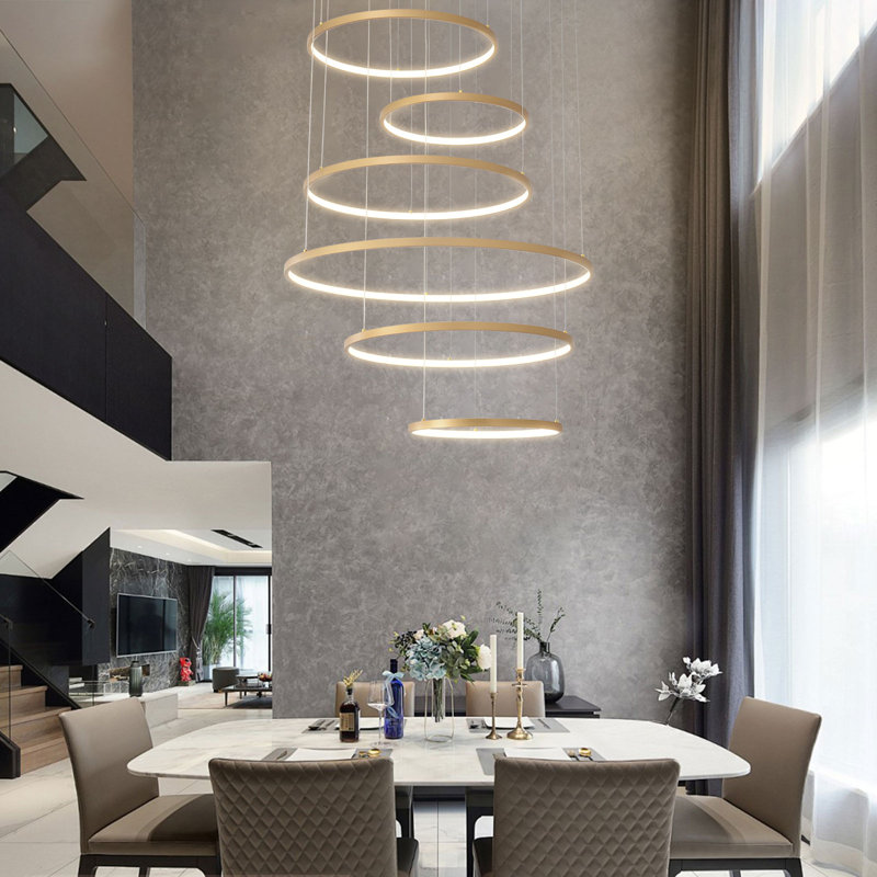 Arlotta 6 - Light Gold LED Cluster Pendant