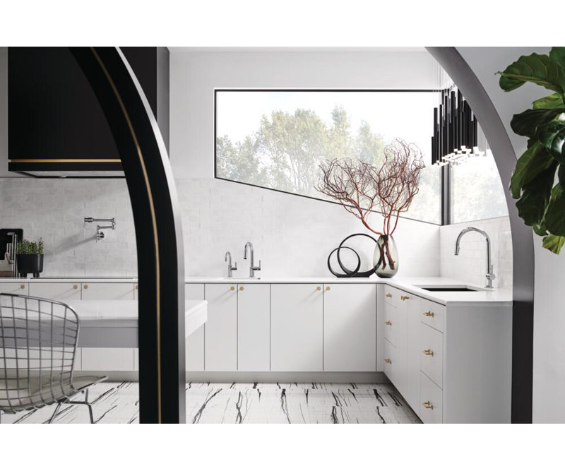 Odin® SmartTouch® Pull-Down Faucet with Arc Spout, Polished Chrome, Lever