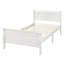 Lit plateforme avec base de lit en bois et lit-bateau-271400906