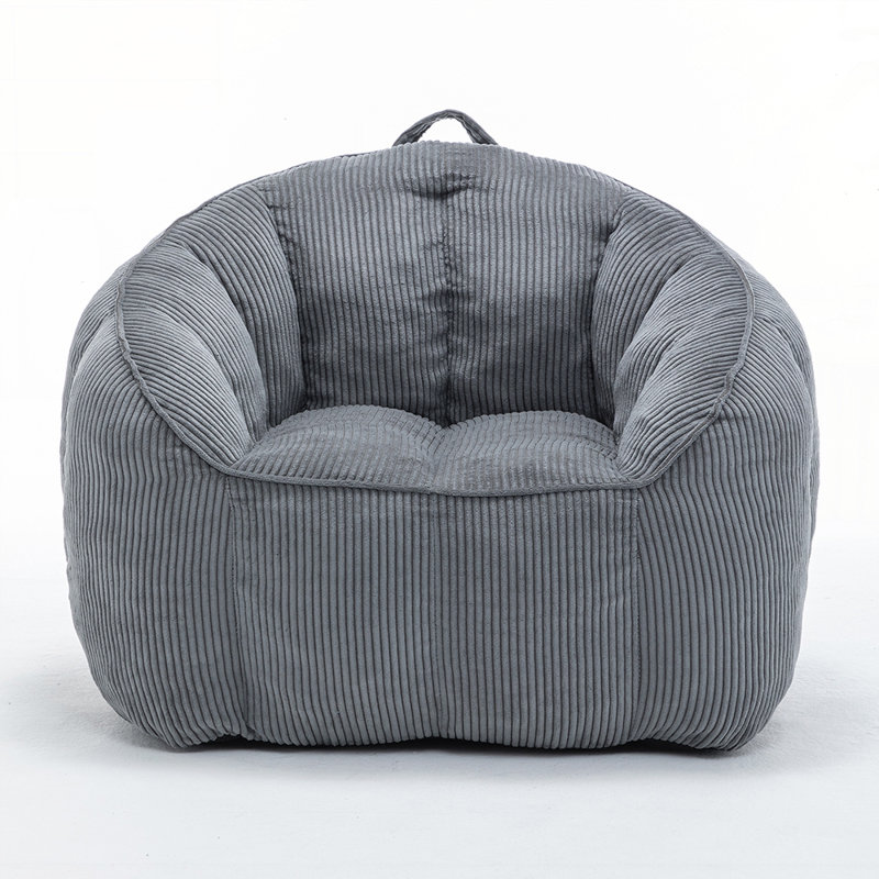 Ergonomic Corduroy Bean Bag Sofa Chair with High-Density Foam, Perfect for Comfort and Support in Any Room