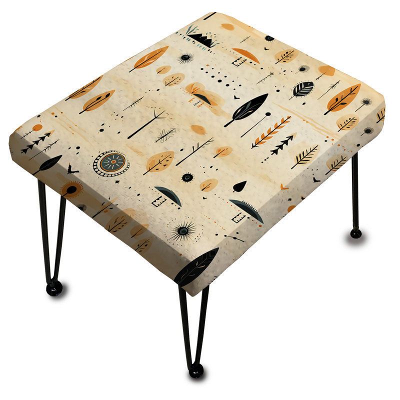 Tribal Nomad Boho Pattern - Geometric Rectangle Ottoman