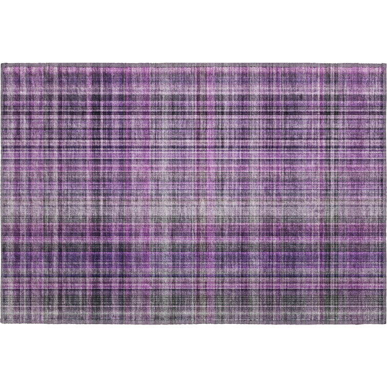 Premium Machine Washable Cerrito AMF541 Purple Rug