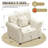 41.3"mid-century Modern Velvet Chesterfield Sofa-792173381