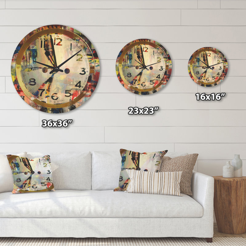 Solid Wood Wall Clock, Large