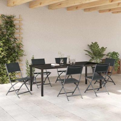 6 - Person Patio Dining Set with Rectangular Table