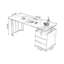 Bureau rectangulaire blanc et doré-120331529-120331530