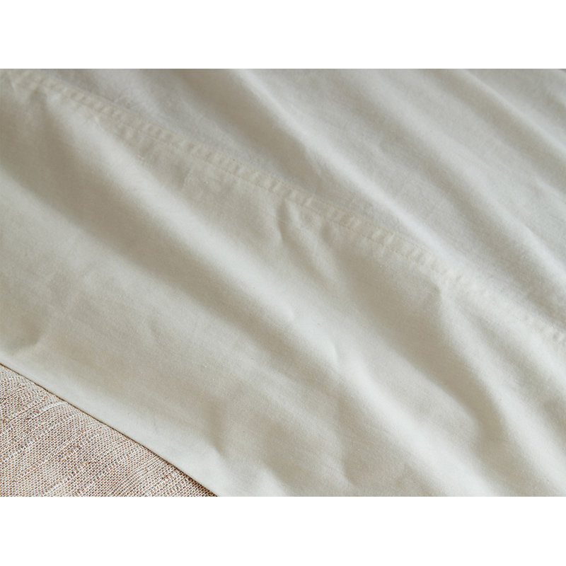 Cloud Soft Sateen Sateen Flat Sheet, King Flat Sheet, Undyed