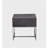 Grey oak and chrome surface edge table