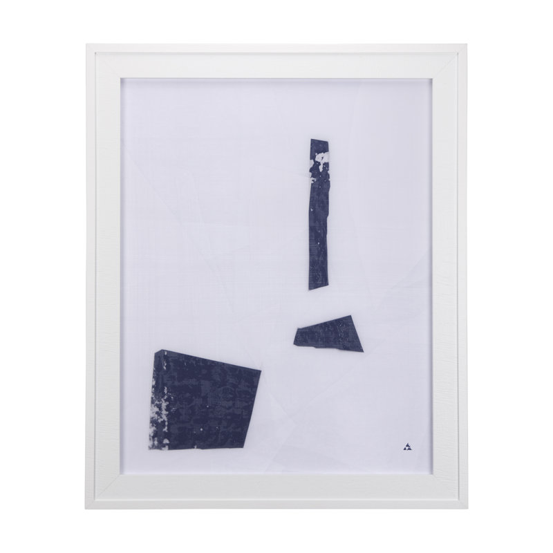 Reproduction d'art encadrée texturée The Shapes I a Hand, H 43 po x l 33 po, Les formes I