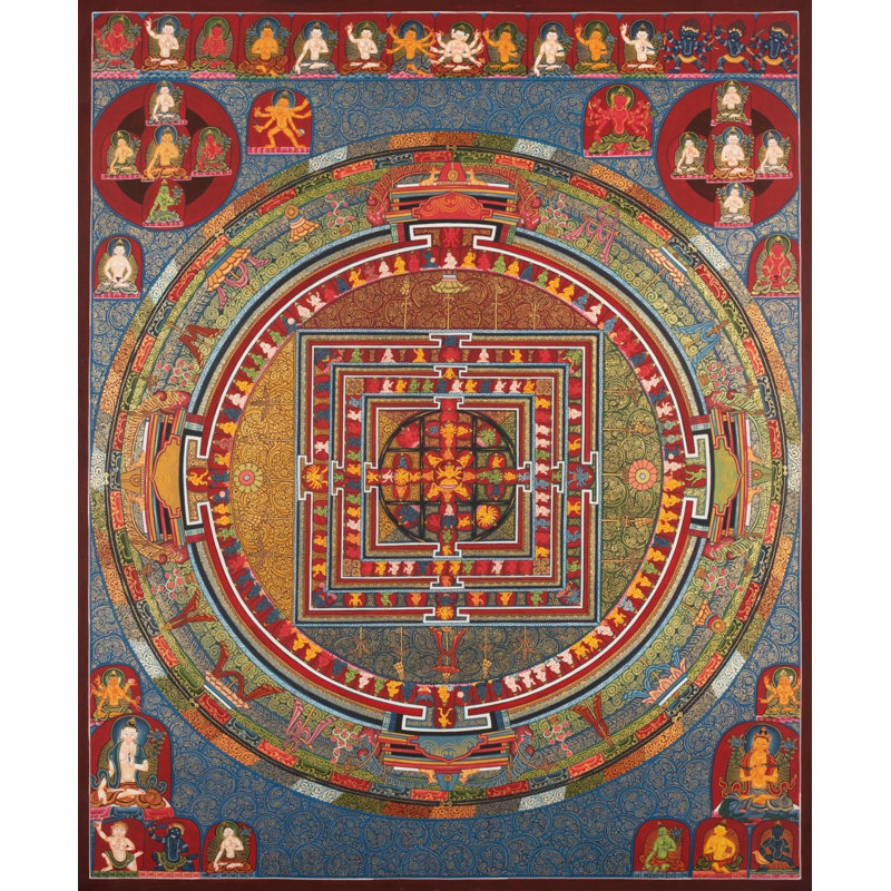 Dharma Dhatu Mandala (Brocadeless Thangka)