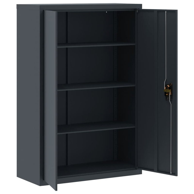 Fowkes 4 -Door 3 -Shelf, Anthracite