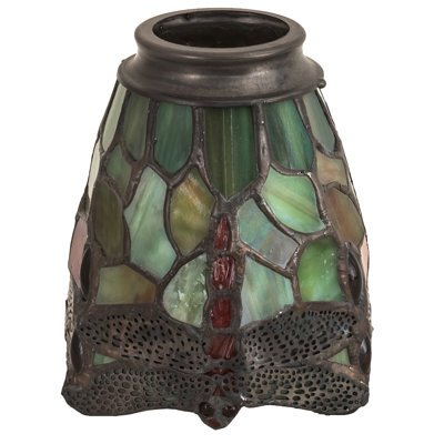 4'' H Glass Bell Ceiling Fan Fitter Shade
