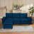 Oversized modern comfy comfy sofa with Ottoman-867979015