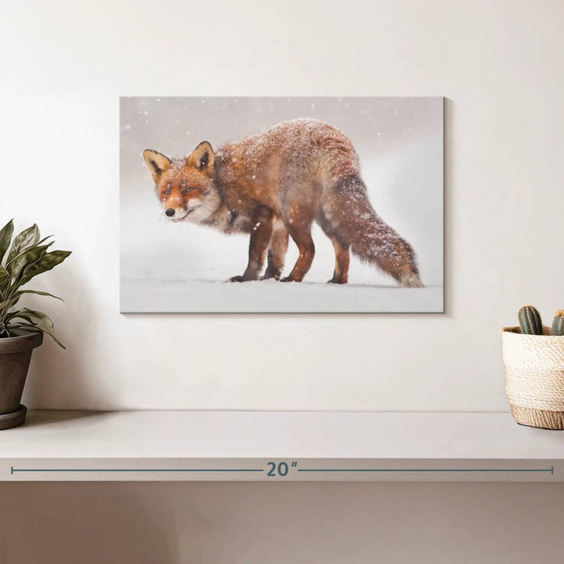 Brampt Snow Fox, 8" H x 12" W